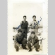 Four soldiers in snow (ddr-densho-22-176)