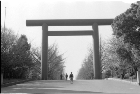 Yasukuni Jinja torii gate (ddr-densho-1007-1236)