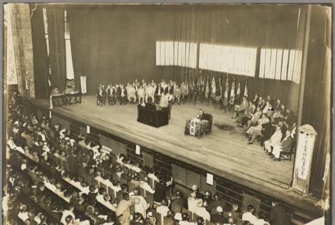 Men gathered in a meeting hall (ddr-njpa-13-1195)