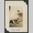 girl cutting wood (ddr-densho-378-670)