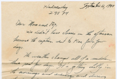 Letter from Tadashi Ishida to Mr. & Mrs. Y Ishida (ddr-densho-535-253)