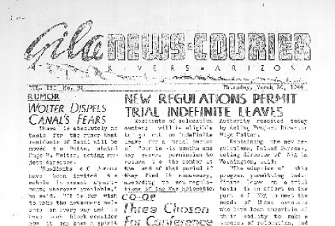 Gila News-Courier Vol. III No. 95 (March 30, 1944) (ddr-densho-141-250)