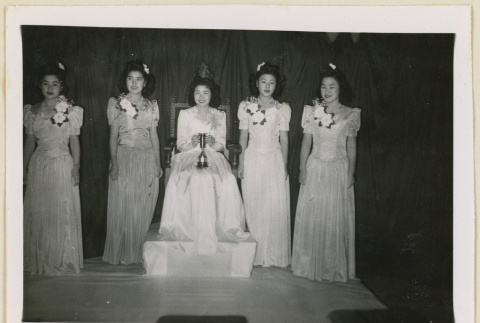 Harvest festival queen and attendants (ddr-densho-37-1213)