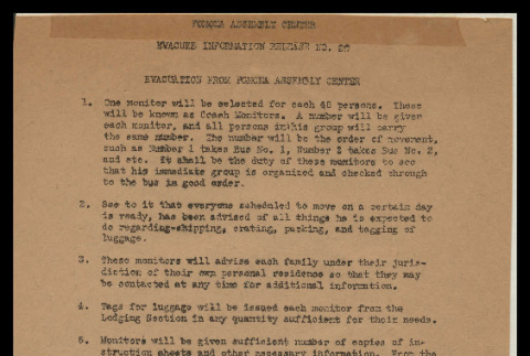 Evacuee information release, no. 20 (1942) (ddr-csujad-55-866)