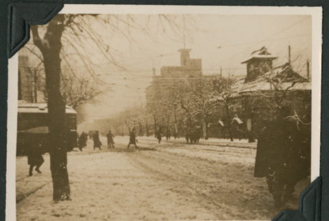 Downtown Sapporo in the snow (ddr-densho-397-183)