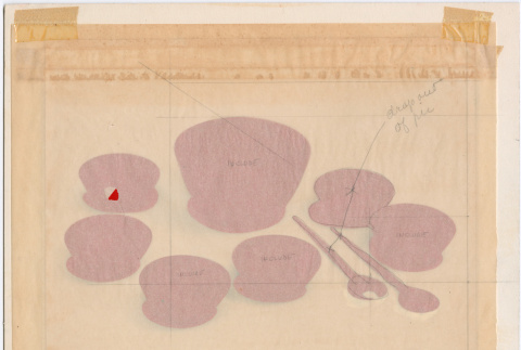 Salad set with tissue overlay (ddr-densho-424-1027)