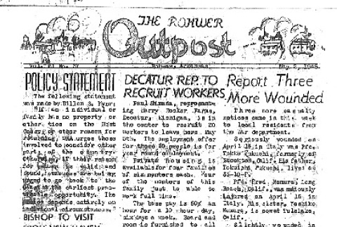 Rohwer Outpost Vol. VI No. 37 (May 2, 1945) (ddr-densho-143-266)