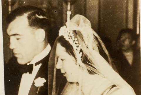 Wedding photograph of Primo Carnera and Vina Cavazzi (ddr-njpa-1-92)