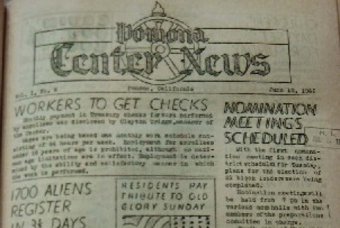 Pomona Center News Vol. I No. 6 (June 12, 1942) (ddr-densho-193-6)