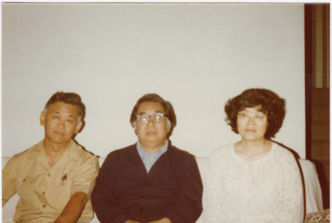 Unknown man, Henri and Tomoye Takahashi (ddr-densho-426-445)