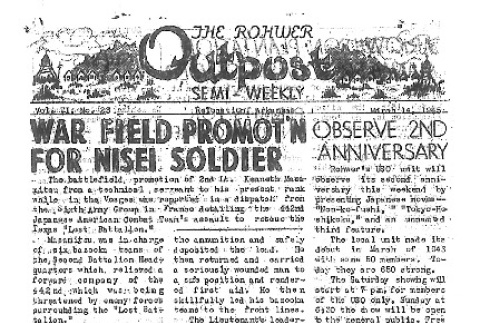 Rohwer Outpost Vol. VI No. 23 (March 14, 1945) (ddr-densho-143-252)