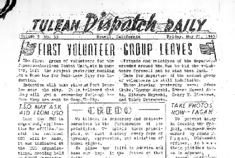 Tulean Dispatch Vol. 5 No. 53 (May 21, 1943) (ddr-densho-65-369)