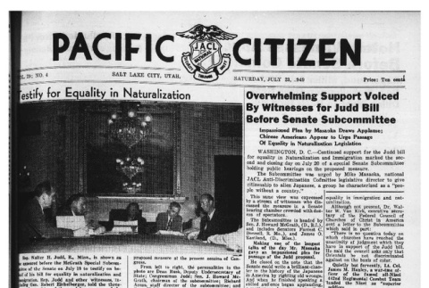 The Pacific Citizen, Vol. 29 No. 4 (July 23, 1949) (ddr-pc-21-29)
