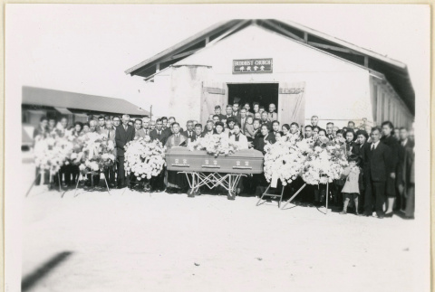 Mourners at Setsuko Matsubara's funeral (ddr-densho-37-1764)