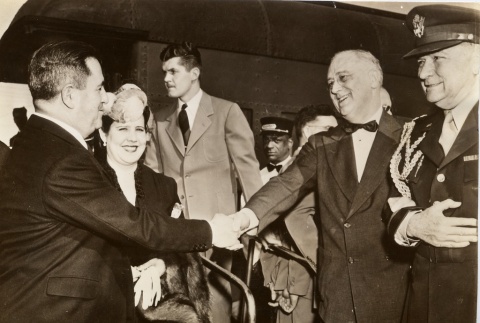 Franklin D. Roosevelt shaking hands (ddr-njpa-1-1648)