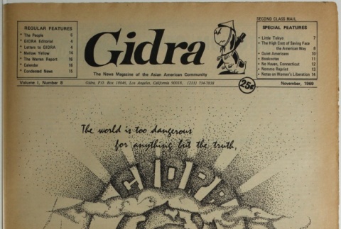 Gidra, Vol. I, No. 8 (November 1969) (ddr-densho-297-8)