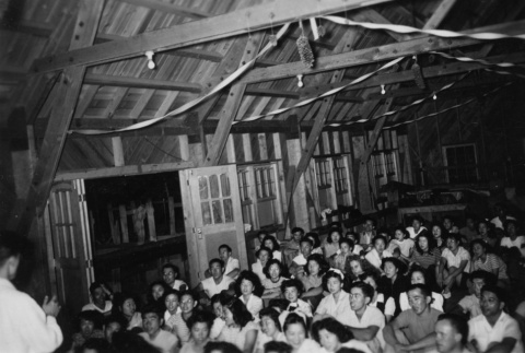 Campers inside the mess hall (ddr-densho-336-62)