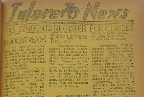 Tulare News Vol. I No. 4 (May 23, 1942) (ddr-densho-197-4)
