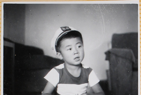 William Shiomi sitting on floor (ddr-densho-522-251)