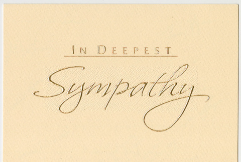 Card from the CSU office of Governmental Affairs (ddr-densho-329-1081)