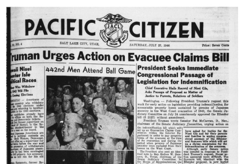 The Pacific Citizen, Vol. 23 No. 4 (July 27, 1946) (ddr-pc-18-30)