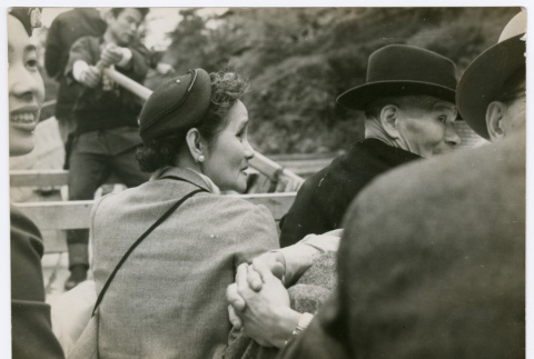 Mitsuye Yabe and Tour Group in Boat (ddr-ohs-1-134)