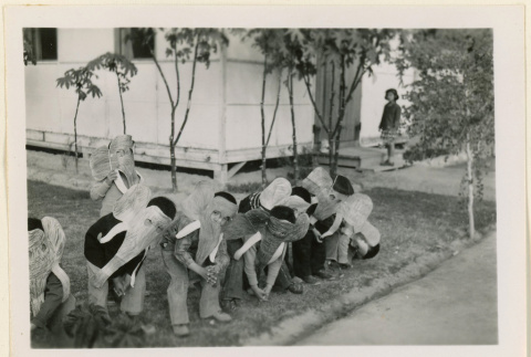Children dressed as elephants (ddr-densho-37-1283)