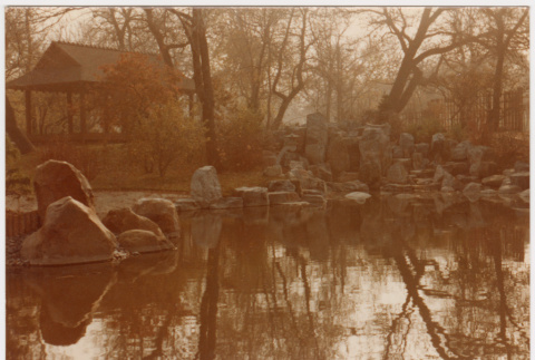 Pond with rock feature (ddr-densho-377-2106)