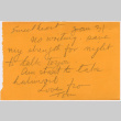 Note from Thomas Rockrise to Agnes Rockrise (ddr-densho-335-219)