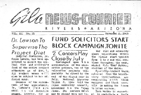 Gila News-Courier Vol. III No. 31 (November 2, 1943) (ddr-densho-141-181)