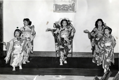 Dance performance at Japanese Congregational Church (ddr-densho-474-159)