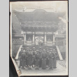 A group posing in front of a temple (ddr-densho-278-114)