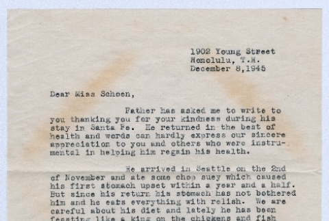 Letter to Henrietta Schoen from Edna Hamamoto (ddr-densho-223-64)