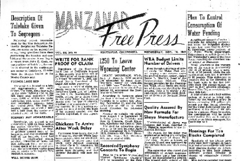 Manzanar Free Press Vol. III No. 66 (August 18, 1943) (ddr-densho-125-158)