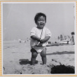 Susan Shiomi at beach (ddr-densho-522-238)