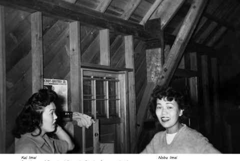 Kei and Nobu Imai in a cabin (ddr-densho-336-50)