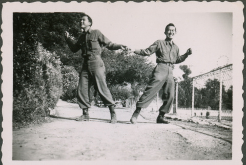 Two Soldiers Dancing (ddr-densho-368-538)