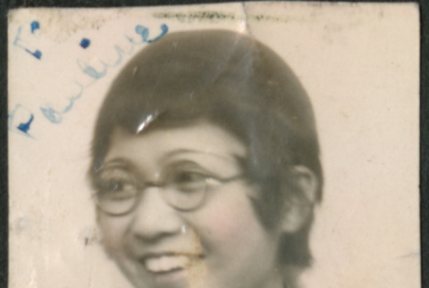 Portrait of woman in glasses (ddr-densho-316-202)