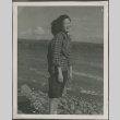 A woman standing on the beach (ddr-densho-201-890)