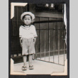 Boy in sailor suit with hat (ddr-densho-468-477)