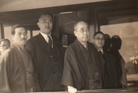 Buddhist priests and other men on board Tsubame Maru (ddr-njpa-4-309)