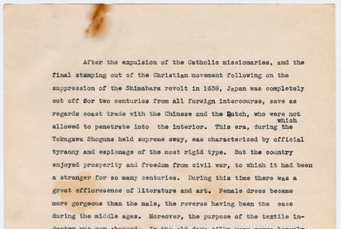 Untitled paper on Tokugawa era (ddr-densho-578-14)