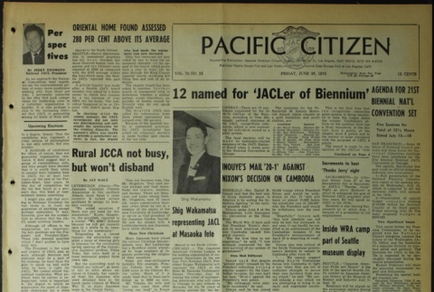 Pacific Citizen, Vol. 70, No. 25 (June 26, 1970) (ddr-pc-42-25)