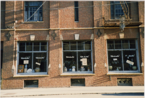 Exterior of Takahashi import store (ddr-densho-424-874)