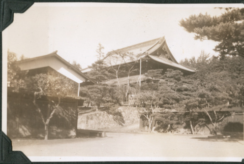 Buildings with wall and trees (ddr-ajah-2-725)