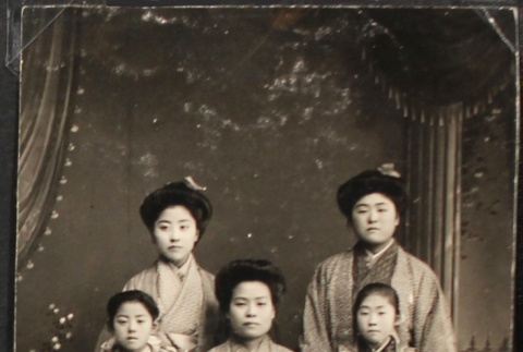 Japanese women and girls in kimono (ddr-densho-259-119)