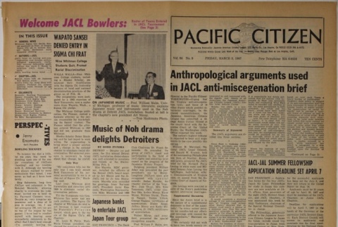 Pacific Citizen, Vol. 64, No. 9 (March 3, 1967) (ddr-pc-39-9)