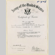 Certificate of service for Masato Onishi (ddr-densho-37-1901)