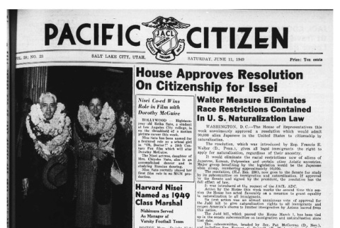 The Pacific Citizen, Vol. 28 No. 23 (June 11, 1949) (ddr-pc-21-23)