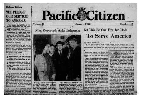 The Pacific Citizen, Vol. 14 No. 161 (January 1942) (ddr-pc-14-1)